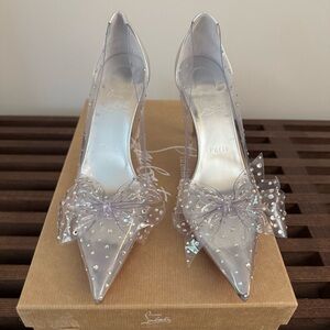 CHRISTIAN LOUBOUTIN NIB Jelly Strass 80 US8 IT38